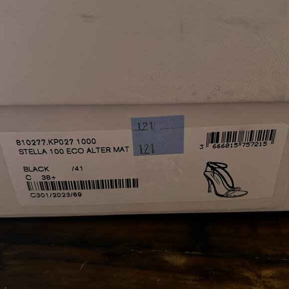 Stella McCartney Stella 100 Ankle Strap Chain Stiletto Heels NEW EU 38.5 US 8.5 - Picture 10 of 10